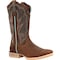 Durango Women's Western Boot, 9 M, Leather, 12 in H, Juniper Brown DRD0436 - alternate 1